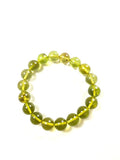 Caribbean Amber Round 11mm Elastic Bead Bracelet