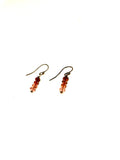 SS Pink Tourmaline Bead Earrings