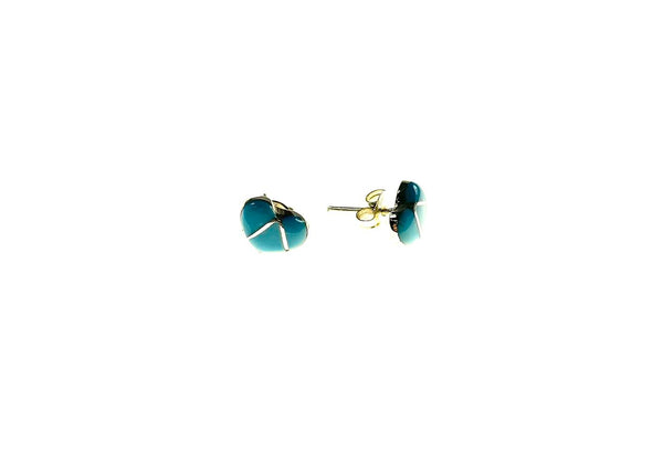 SS Turquoise Heart Studs