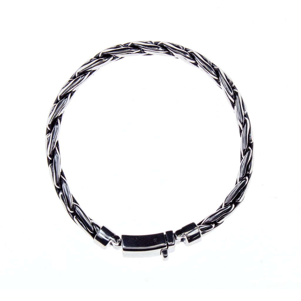 Sterling Silver Woven 8.5 Inch Bracelet