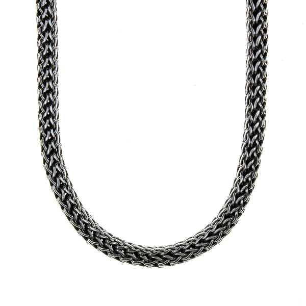 Sterling Silver Woven 22 Inch Necklace