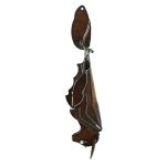 Wall Metal Bat Hanging  with Open Wings Sculpture