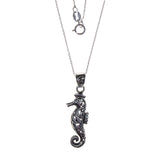 Sterling Silver Seahorse Necklace