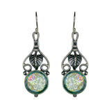 Sterling Silver Roman Glass Earrings