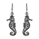 Sterling Silver Seahorse Earrings