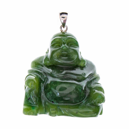 SS Jade Pear Pendant