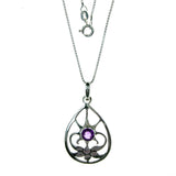 Sterling Silver Amethyst Necklace