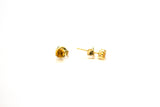 14K Citrine 3.75mm Circle Studs