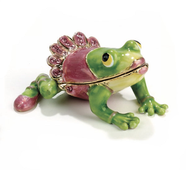 Ballerina Frog Cloisonné Trinket Box