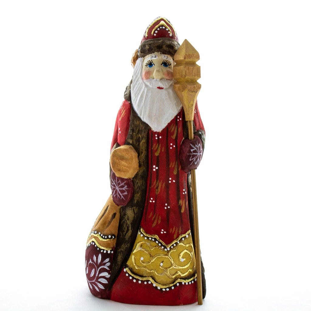 Carved Santa in Red
