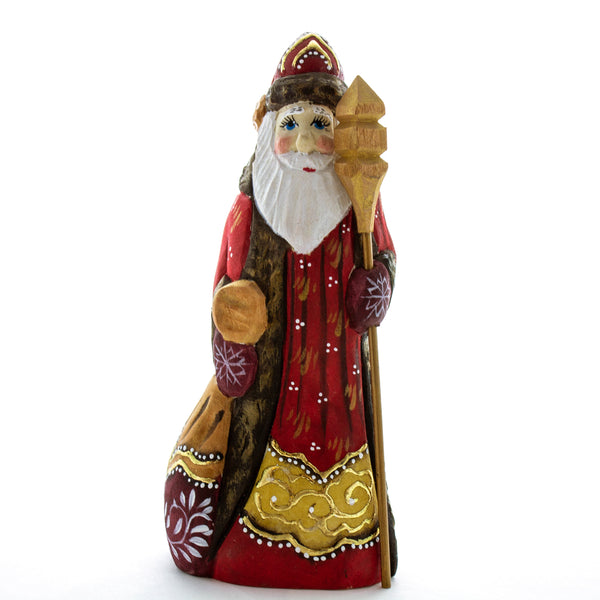 Carved Santa in Red