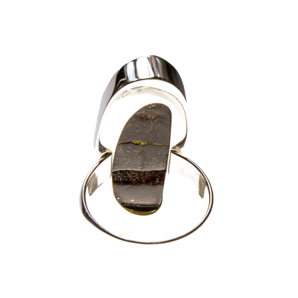 SS Amber Green Nugget Size 9