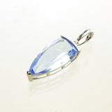 SS Blue Quartz Trillion Pendant