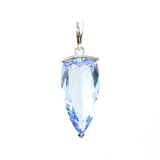 SS Blue Quartz Trillion Pendant