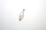 SS Rainbow Moonstone Bezel Pendant