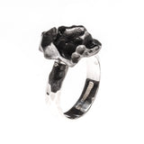 Sterling Silver Meteorite Nugget Ring Size 8