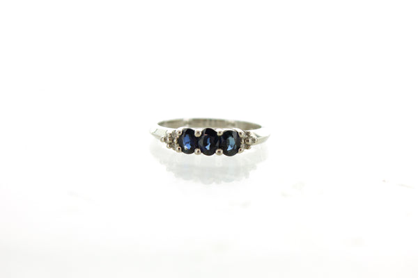 14KW Sapphire and Diamond Ring