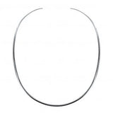 Sterling Silver 4MM Open Collar Necklace