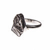 Sterling Silver Meteorite Nugget Bezel Ring Size 7, 9, 10