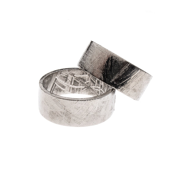 Meteorite Flat Wide Band Ring Size 12 & 13