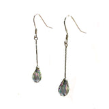 SS Mystic Topaz Teardrop Biolette Dangle Earrings