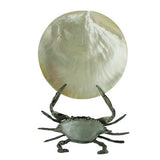 Mother Of Pearl Pewter Crab Plate