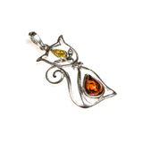 SS Sassy Amber Cat Pendant
