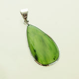 SS Jade Pear Pendant