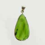 SS Jade Pear Pendant