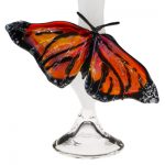 Art Glass Perfume Bottle Monarchs by Loy Allen