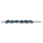 Sterling Silver Titanium Druzy Quartz Bracelet