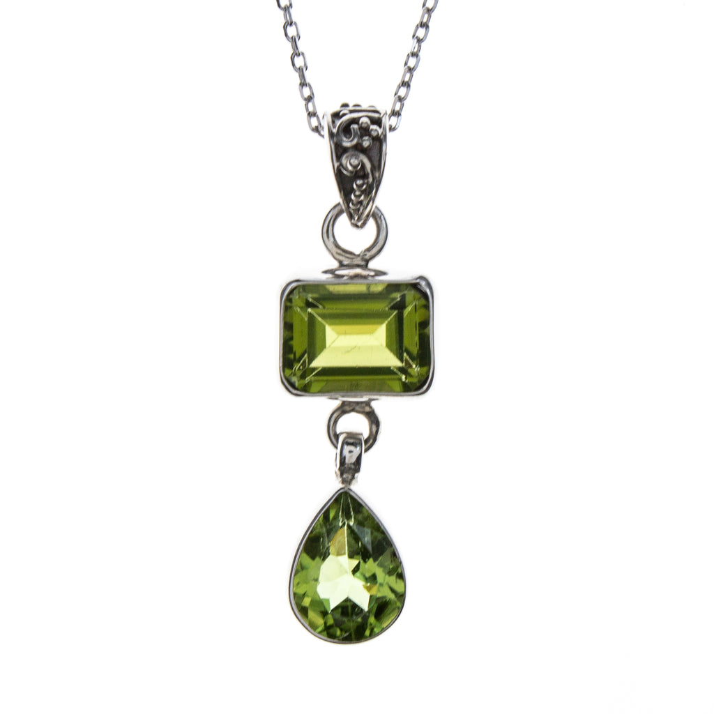 Sterling Silver Peridot Necklace