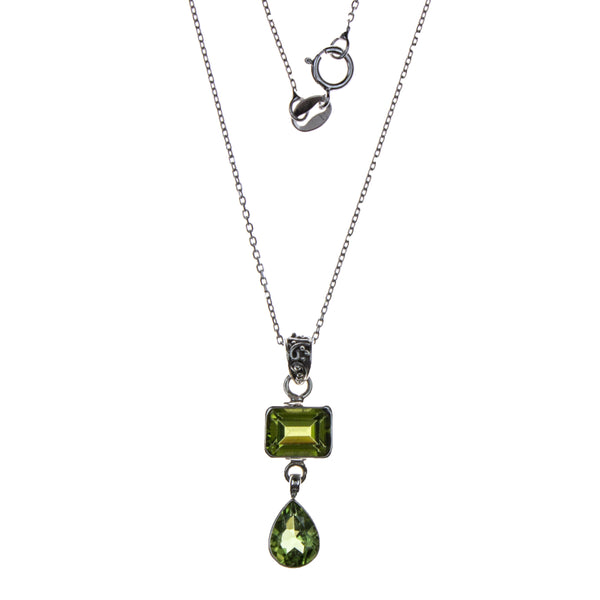 Sterling Silver Peridot Necklace