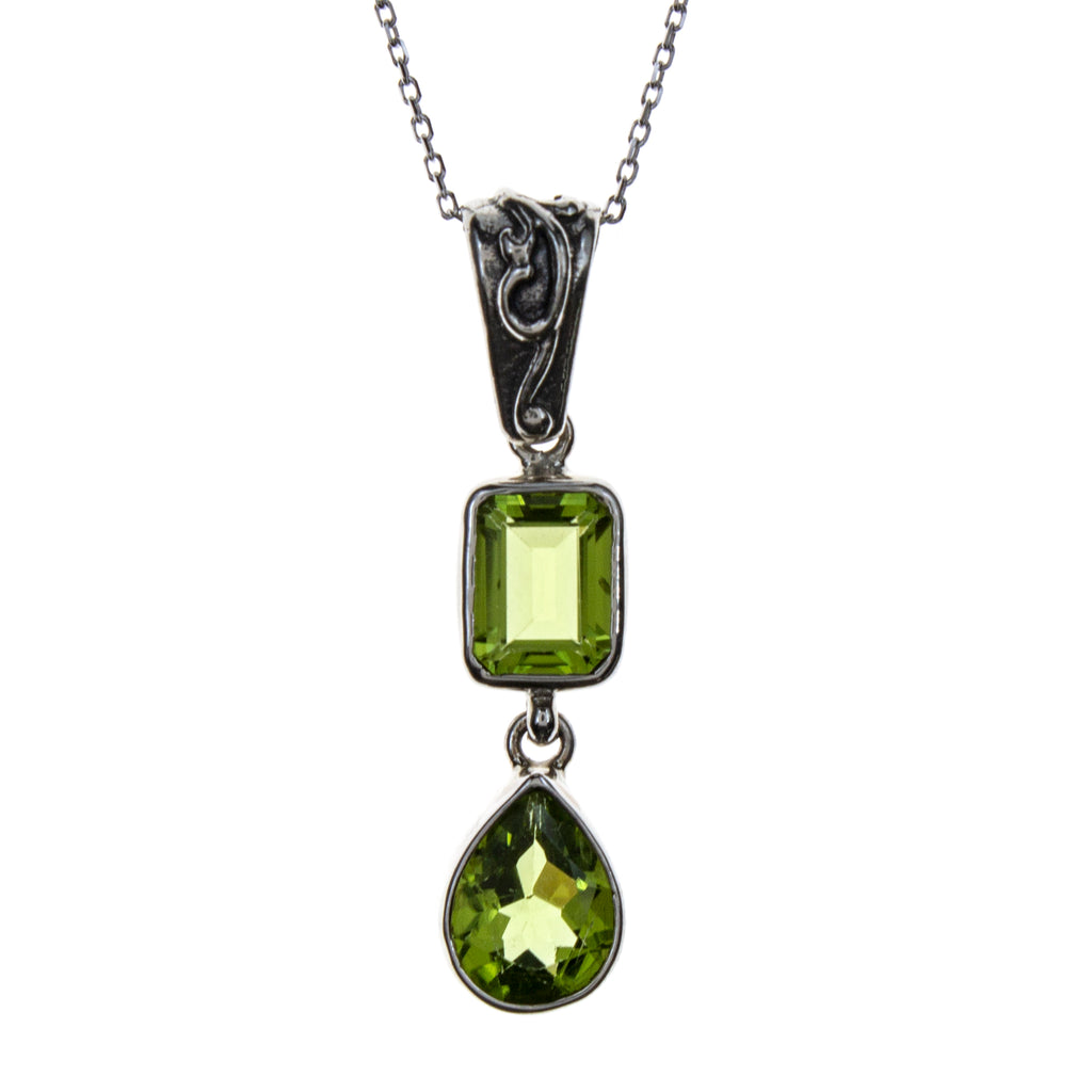 Sterling Silver Peridot Necklace