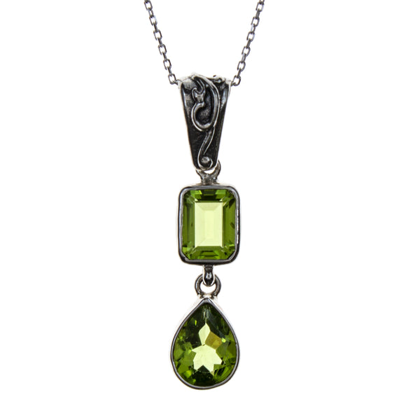 Sterling Silver Peridot Necklace