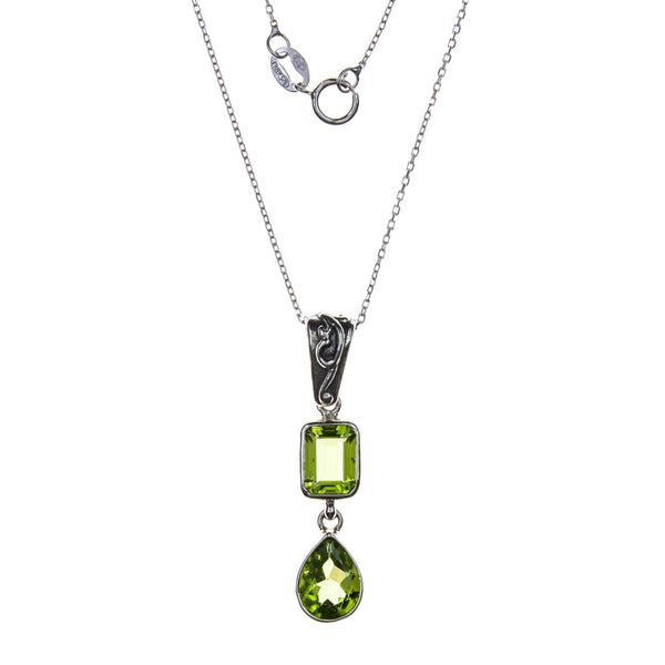 Sterling Silver Peridot Necklace