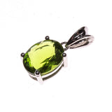 SS 8x10 Created Peridot Pendant