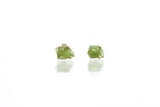 SS Peridot Rough Nugget Studs