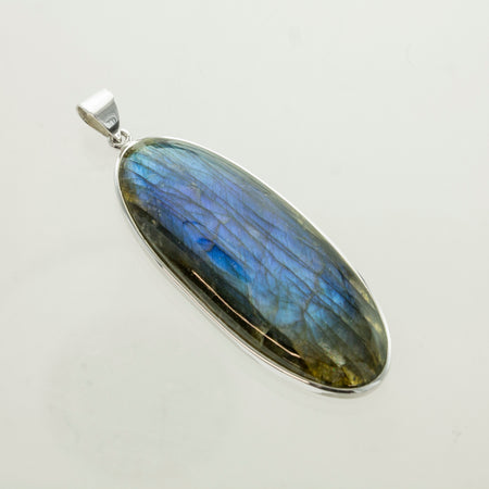 SS Lapis & Kyanite Pears Pendant