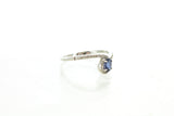 14KW Sapphire and Diamond Waves Ring
