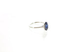 14KW Sapphire Oval Ring