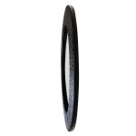 Wood Mirror Black Dotted Aluminum Round from Ghana