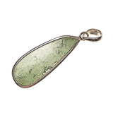 Sterling Silver Moldavite Nugget Bezel Pendant
