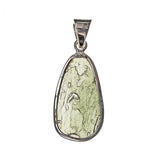 Sterling Silver Moldavite Nugget Bezel Pendant