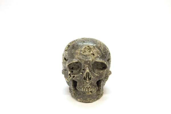 Pyrite Skull Carving (Large)