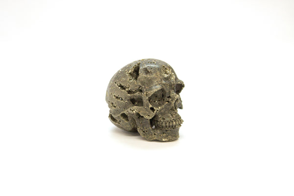 Pyrite Skull Carving (Large)