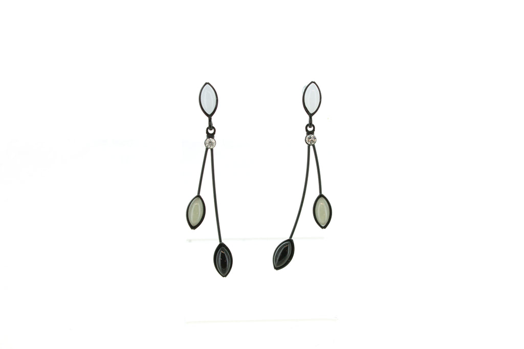 Falling Leaves Glass Drop Earrings
