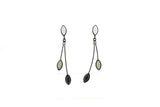 Falling Leaves Glass Drop Earrings