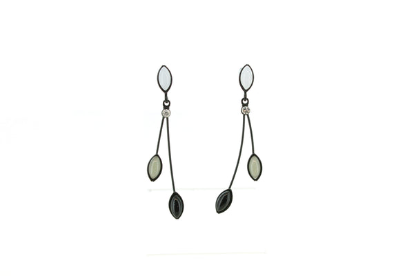 Falling Leaves Glass Drop Earrings