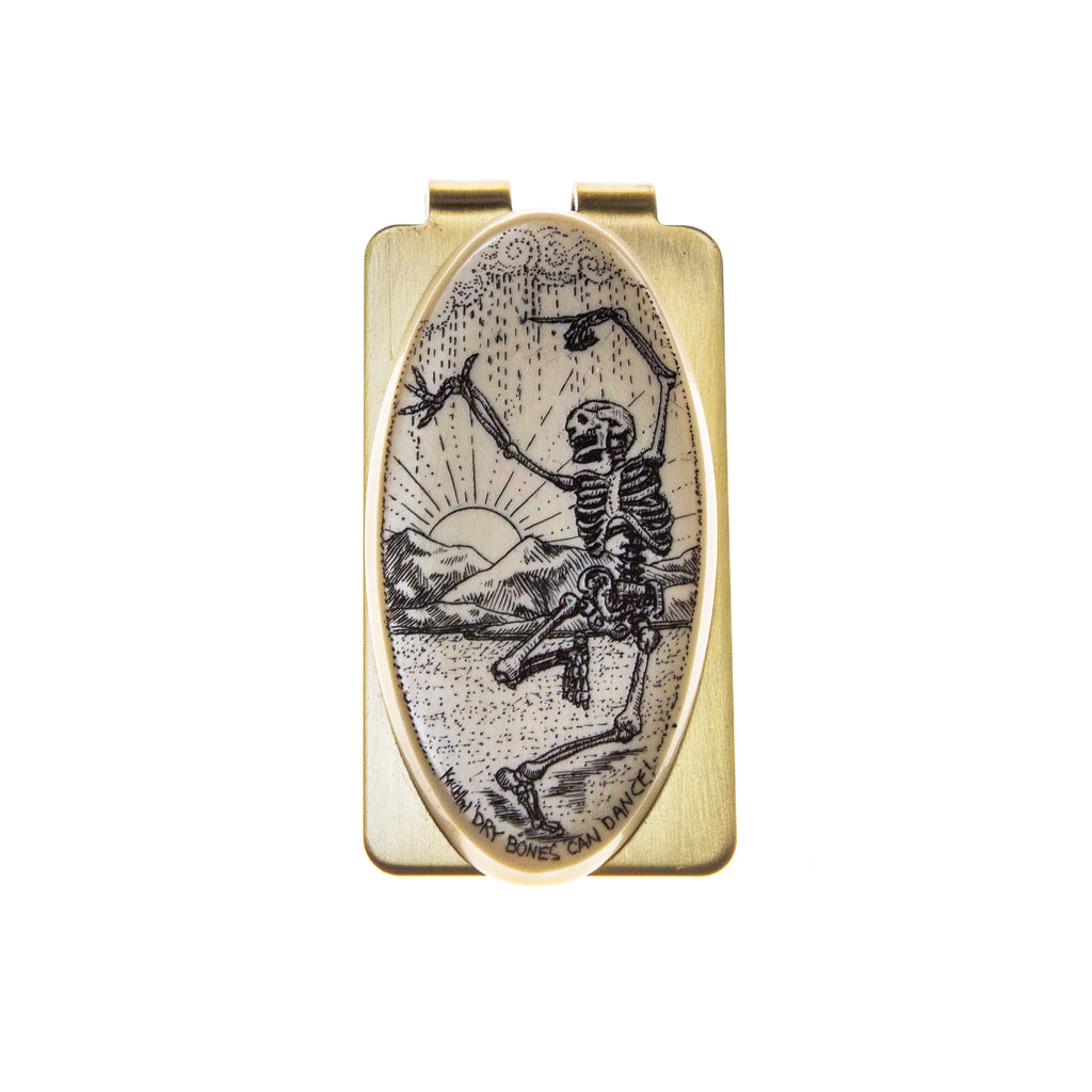 Dry Bones Can Dance! Skeleton Money Clip
